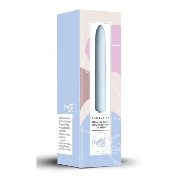 SugarBoo Sugar Blue Vibrator 5.5in - Aqua