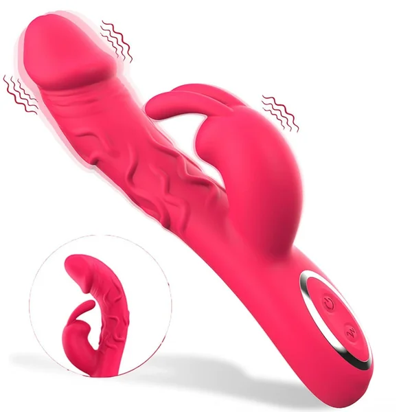 SWAN Realistic G-Spot Vibrator – 10 Vibration Modes, Dual Motor, Flexible Rabbit Design