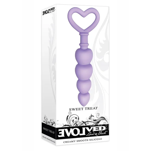 Sweet Treat Silicone Anal Beads - Purple