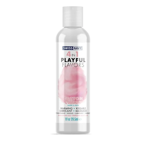 Swiss Navy 4 in 1 Playful Flavors Cotton Candy - 1 oz