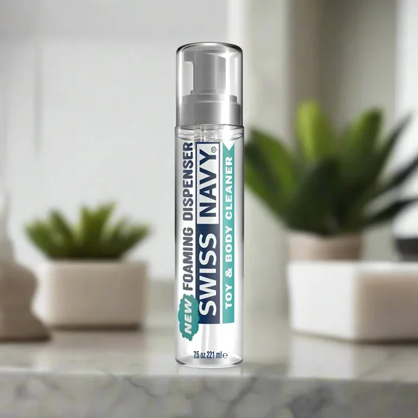 Swiss Navy Toy and Body Cleaner FOAMING Dispenser - 7.5oz