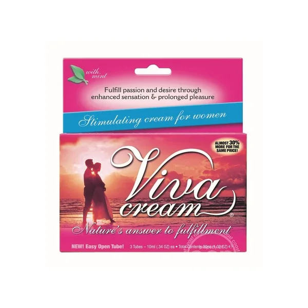 Swiss Navy Viva Cream 10ml (3 per Box)