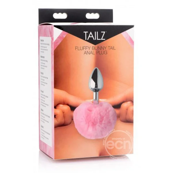 Tailz Fluffy Bunny Tail Anal Plug - Pink5