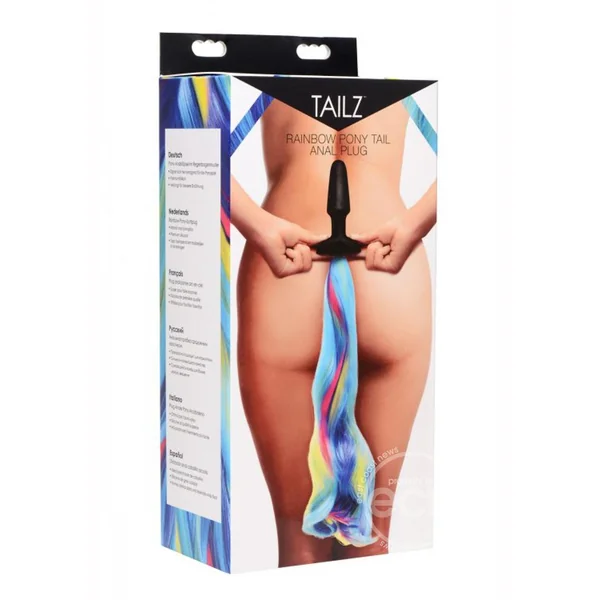Tailz Pony Tail Anal Plug - Rainbow