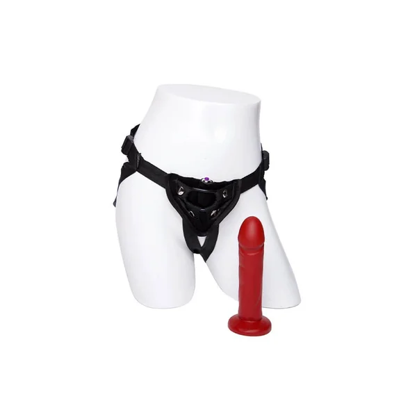Tantus Vamp Silicone Dildo and Harness Kit