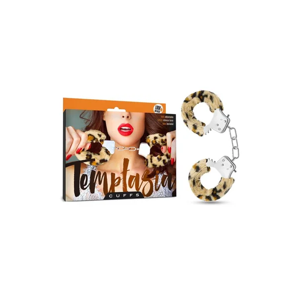 Temptasia Faux Fur Cuffs - Leopard