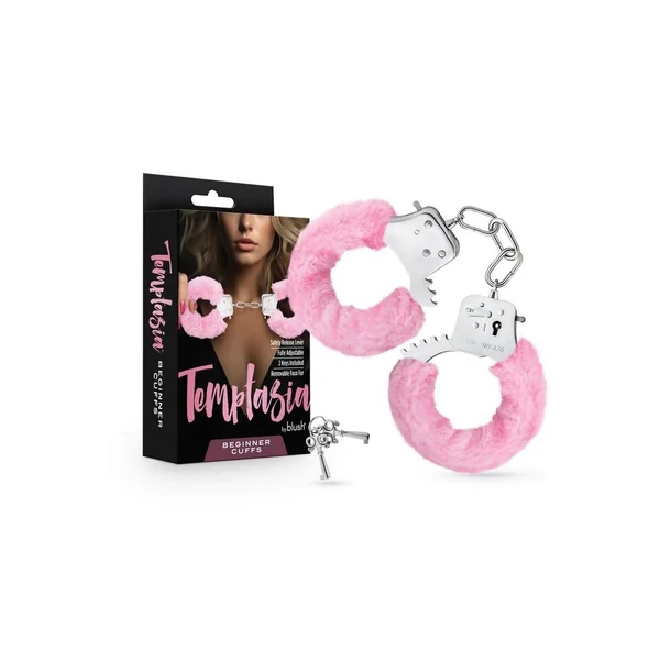 Temptasia Stainless Steel Beginner Cuffs - Pink