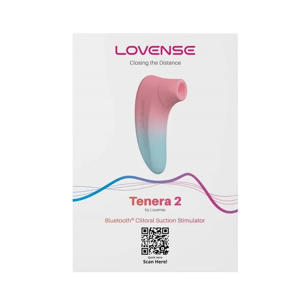 Tenera 2 Rechargeable Silicone Clitoral Suction Stimulator - Pink/Blue