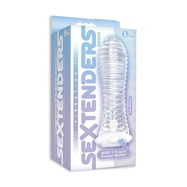 The 9's Vibrating Sextenders Ribbed Sleeve