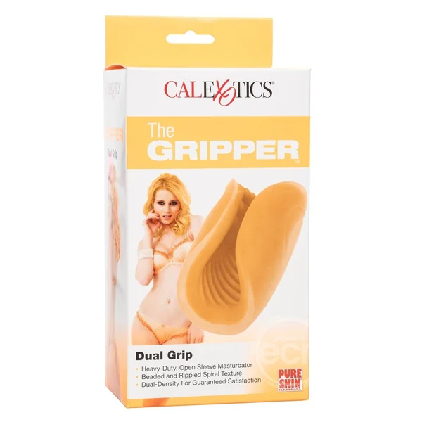 The Gripper Dual Grip Masturbator - Orange