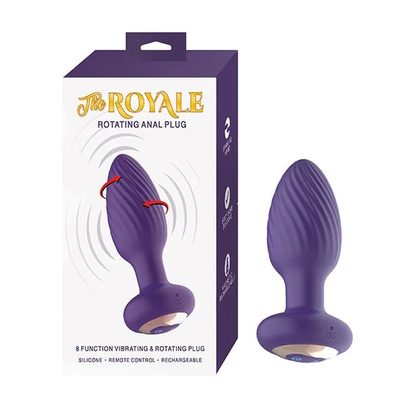 The Royale Rotating Anal Plug - Purple