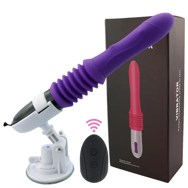 Thrusting Dildo Vibrator Automatic G spot Vibrator with Suction Cup Sex Toy for Women Hand-Free Sex Fun Anal Vibrator for Orgasm