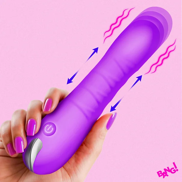 Thrusting Silicone Dildo