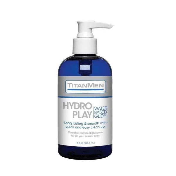 TitanMen Hydro Play Water Based Glide - 8 oz (236 .5 ml)