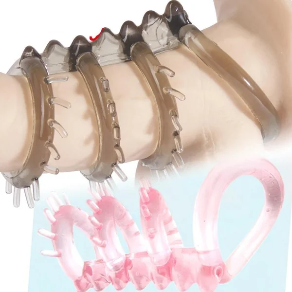 Triple 3 Rings cock ring chastity delay penis ring Cage Jelly Impotence Erection Aid Sex aid Erectile Dysfunction enhancement