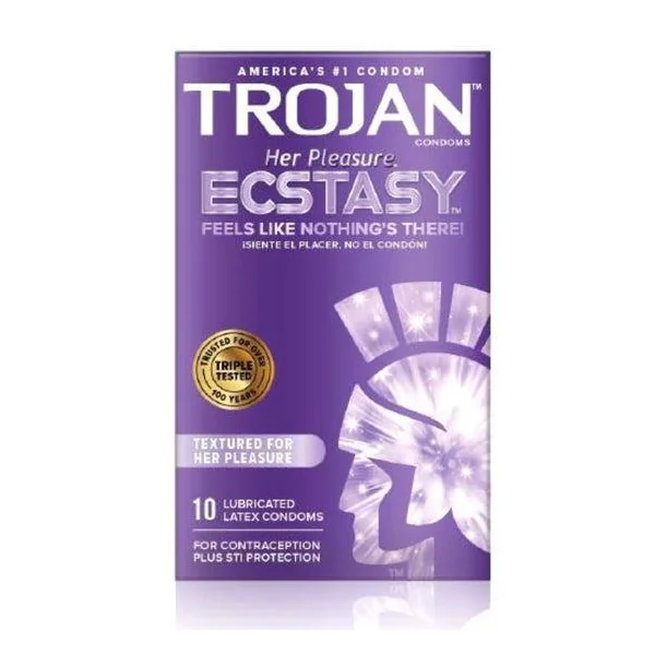 Trojan Ecstasy Her Pleasure Condoms with UltraSmooth Lubricant