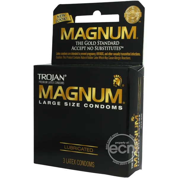 Trojan Magnum Large Size Lubricated 3 Pack