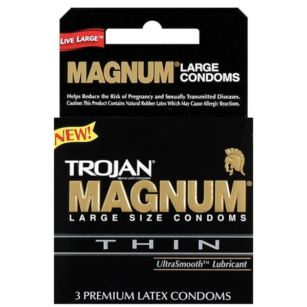Trojan Magnum Thin Condoms - Box Of 3