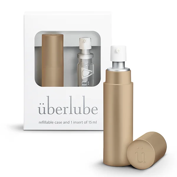 Uberlube Good-to-Go Traveler | Refillable Case – Gold