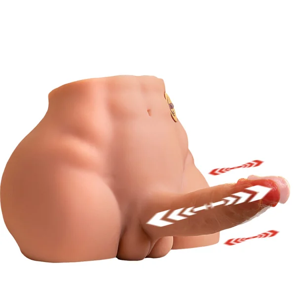 [US Stock]10.9 lbs Male Torso Sex Doll with Thrusting & Vibrating Penis