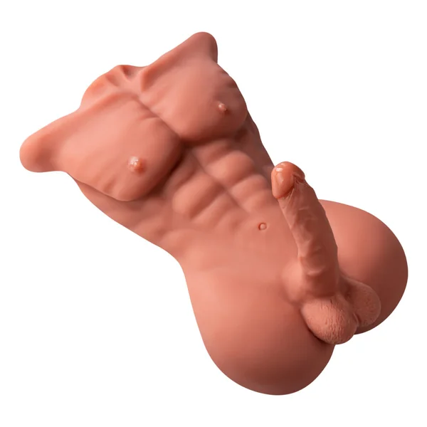 [US Stock] 16.8 lbs Daniel Male Sex Doll Torso with Lifelike Flexible Dildo – Waterproof, Realistic Detailing
