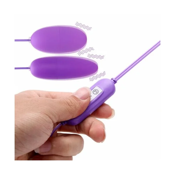 USB Powered Vibrating Double Dual Egg Bullet