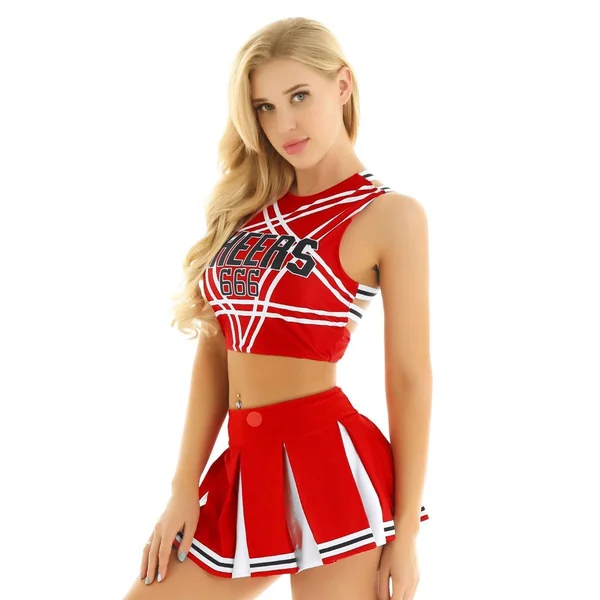 US/UK STOCK Women Japanese Schoolgirl Cosplay Uniform Girl Sexy Lingerie Gleeing Cheerleader Costume Set Halloween Costume Femme