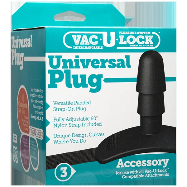 Vac-U-Lock Black Universal Plug