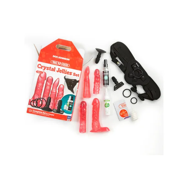 Vac-U-Lock Crystal Jellies Set PINK