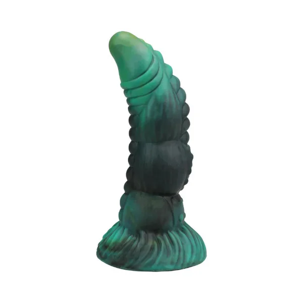 Vac-U-Lock x Fantasy Fuckers Green Serpent Textured Fantasy Shaped Silicone Dildo