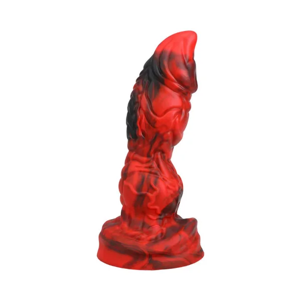 Vac-U-Lock x Fantasy Fuckers Red Raider Textured Fantasy Shaped Silicone Dildo
