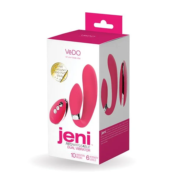 VeDO Jeni Dual Motor Vibe w/Remote - Pink