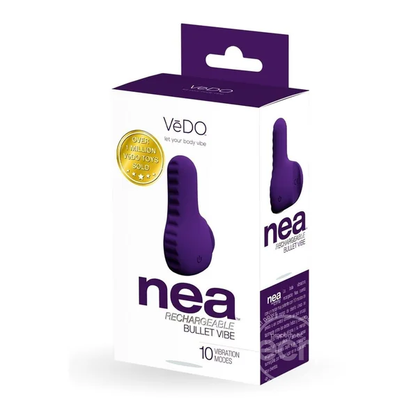 VeDO Nea Rechargeable Silicone Bullet Vibrator - Deep Purple2