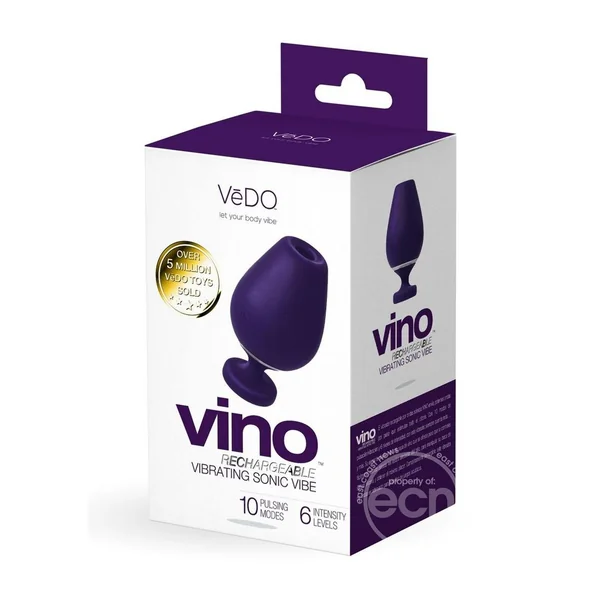 VeDo Vino Silicone Rechargeable Sonic Vibrator - Purple