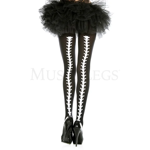Vertebrae backseam pantyhose