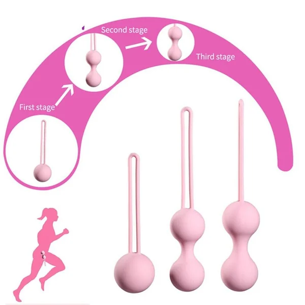 VETIRY Safe Kegel Ball Smart Ben Wa Ball Geisha Balls Silicone Vaginal Chinese Balls For Woman Sex Toys Pussy Tighten Machine
