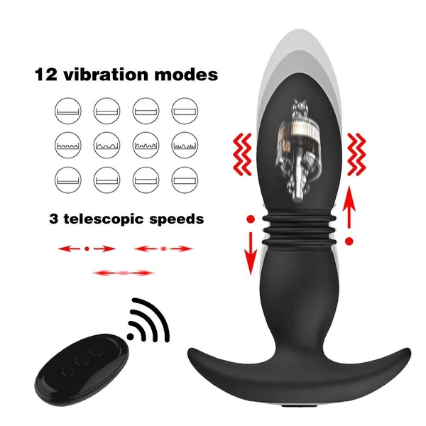 Vibrator Butt Plug for Men Prostate Massager Masturbators Woman Gay Dildo for Anal Vibrators Stretching Devices Sex Shop Toys