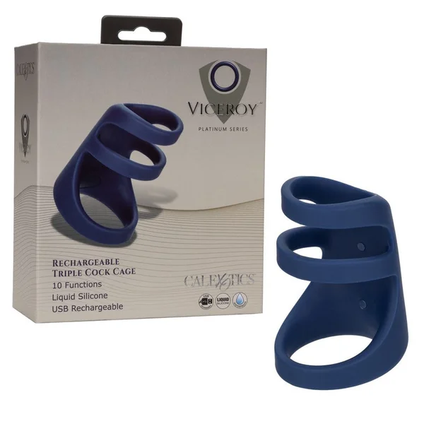 Viceroy Rechargeable Triple Cock Ring Boosts Performance