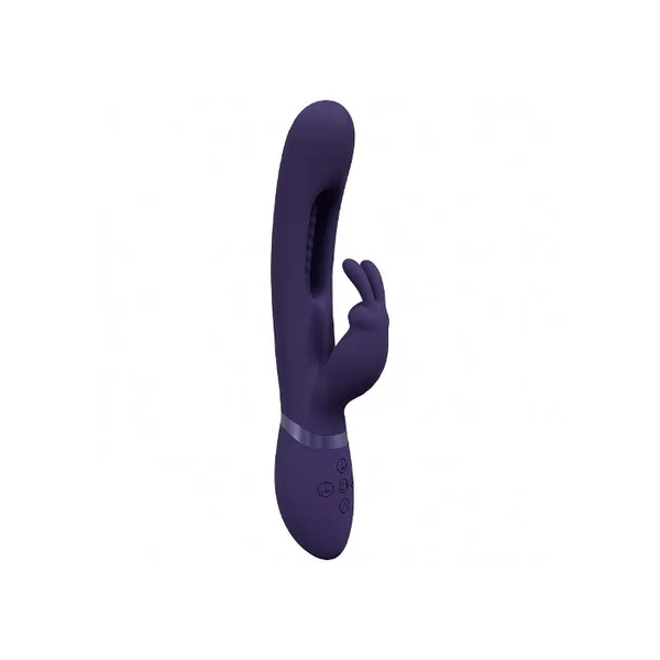 VIVE Mika Rechargeable Triple Motor Vibrating Rabbit With G-Spot Flapping Stimulator