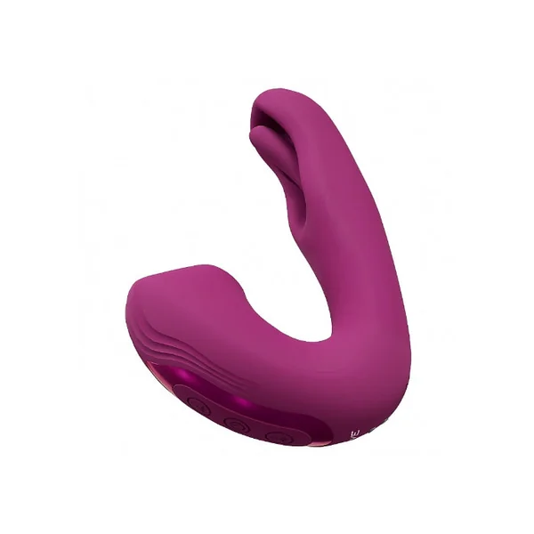 VIVE Yuna Rechargeable Dual Motor Air Pulse Vibrator with G-Spot Flapping Stimulator