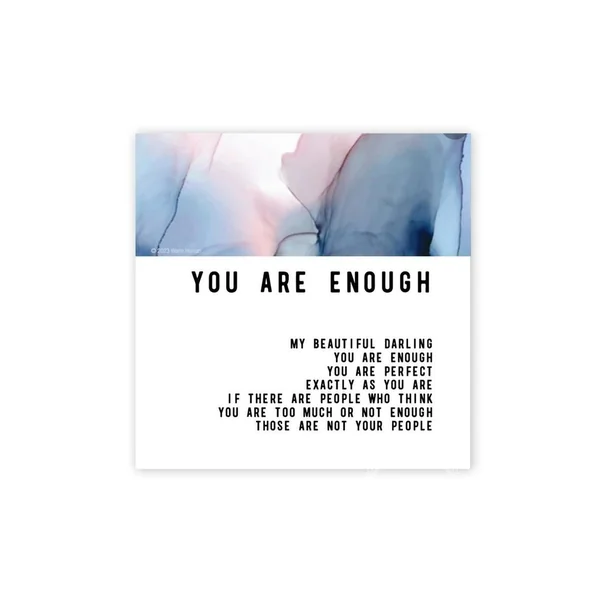 Warm Human You are Enough Magnet