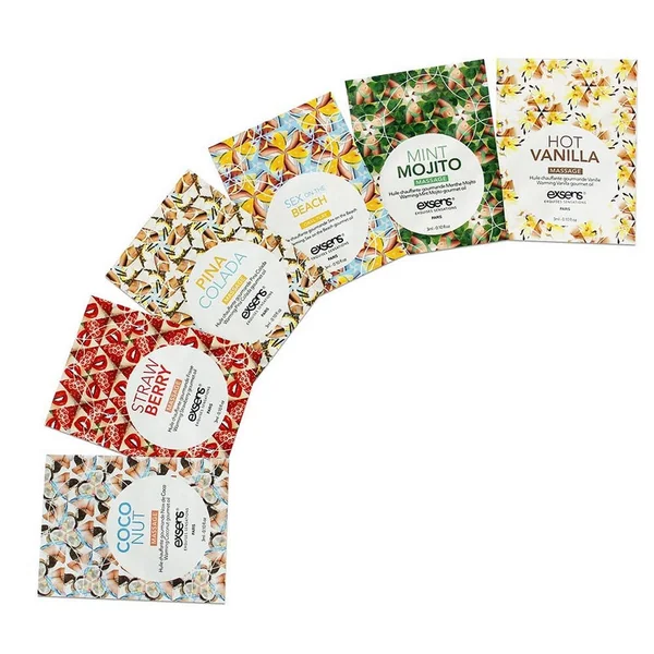 Warming Gourmet Massage Oil Pina Colada Foil Pac 3 ml