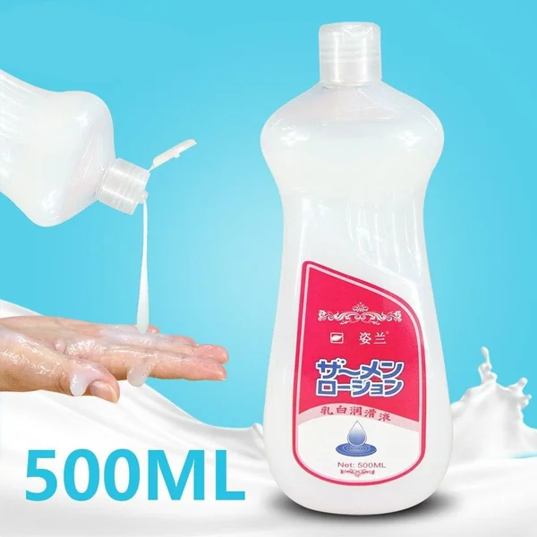 Water Based Lubrication Simulate Semen Lubricant for Sex 500ml Cream Super Capacity Oil Sexual Anal Grease Lube Sex Couple Game