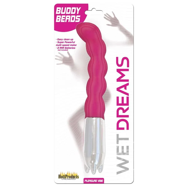 Wet Dreams Buddy Beads Bendable Vibrator - Magenta