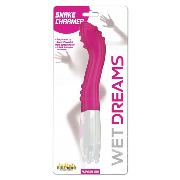 Wet Dreams Snake Charmer Textured Vibrator - Magenta