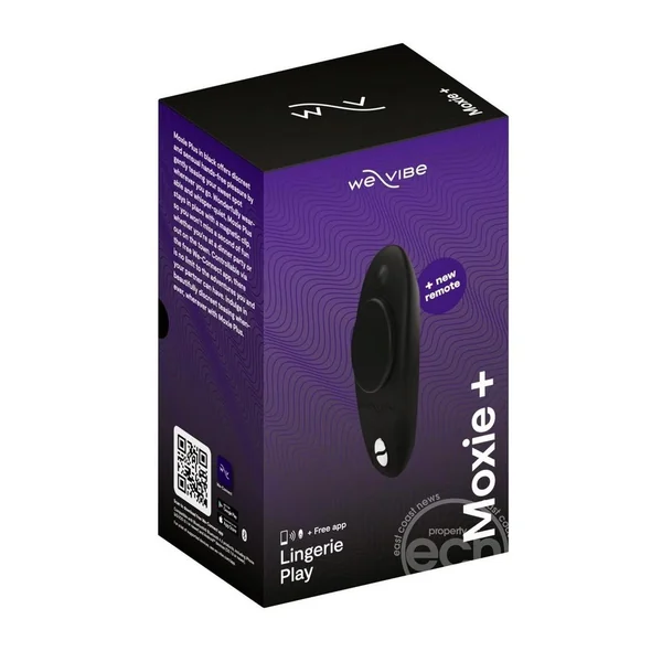We-Vibe Moxie+ Wearable Panty Vibe Clitoral Stimulator - Black