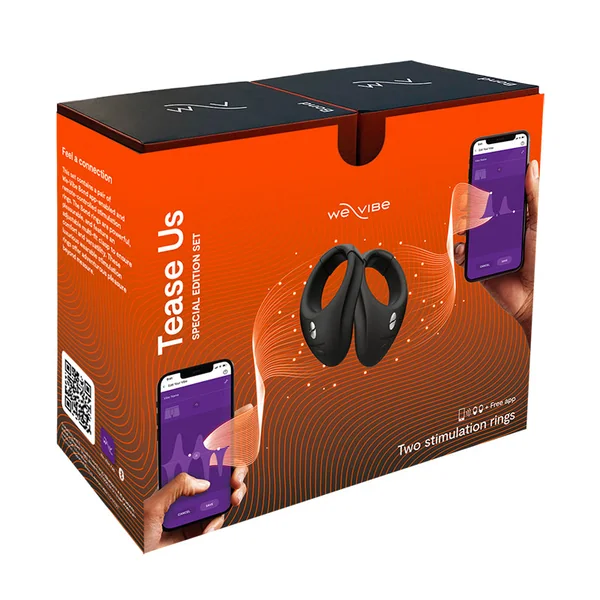 We-Vibe Tease Us Bond + Bond Black Vibrating Stimulation Rings