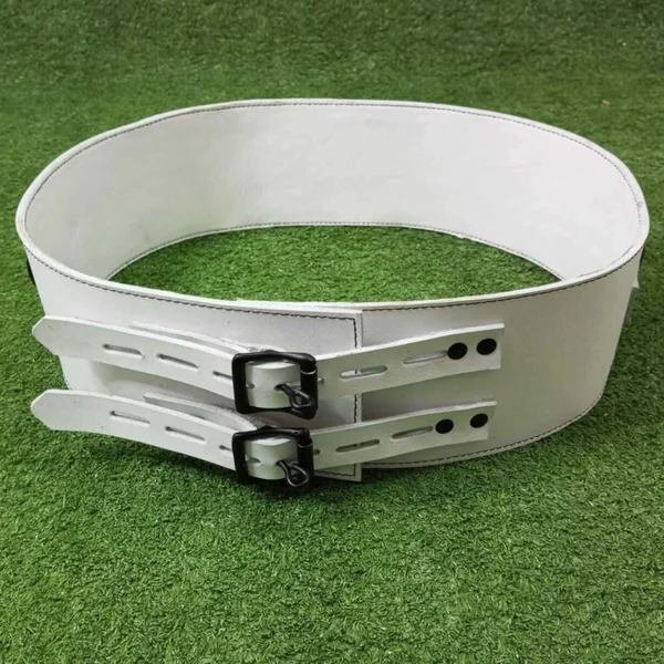 White Leather Waist Restraint Belt