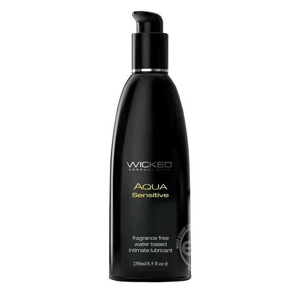 Wicked Aqua Water Based Sensitive Hypoallergenic Lubricant 8oz