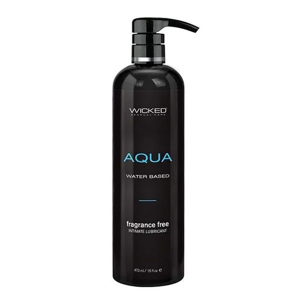 Wicked Sensual Care Aqua Water Based Lubricant - 16 oz Fragrance Free